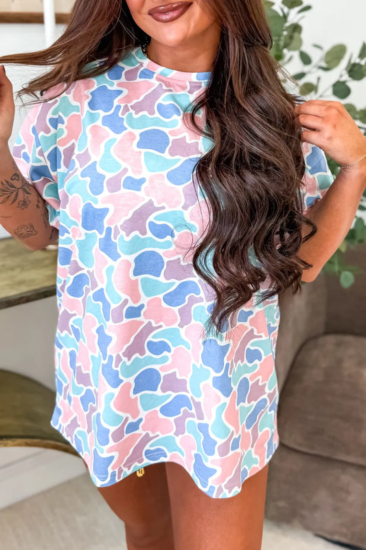 Multicolor Camouflage Tee